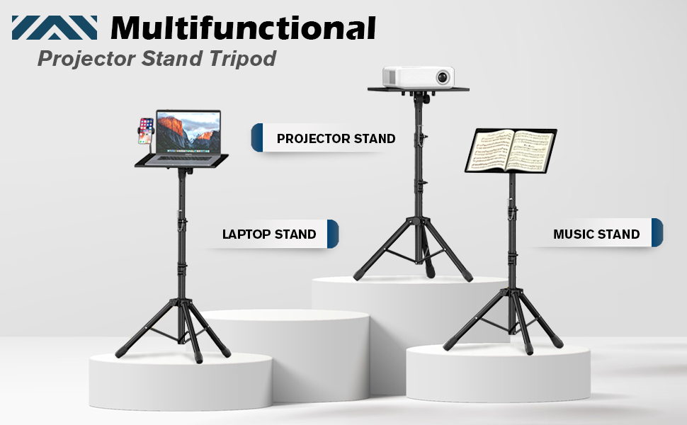 Adjustable Projector Stand Tripod with Gooseneck Phone Holder - Musical Instruments Design