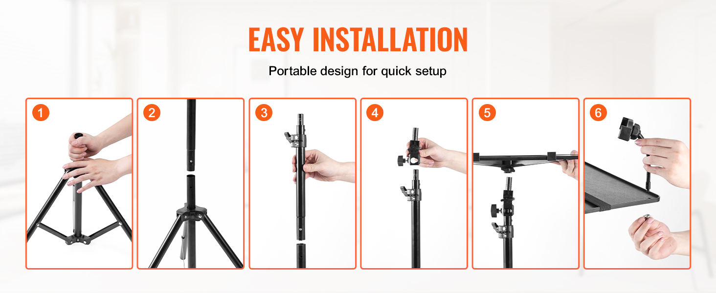 Adjustable Projector Stand Tripod with Gooseneck Phone Holder - Musical Instruments Price Comparison