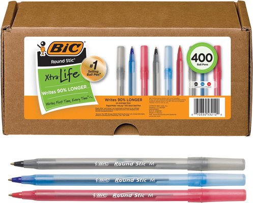 BIC Round Stic Xtra Life Ballpoint Pen - Office Products Review