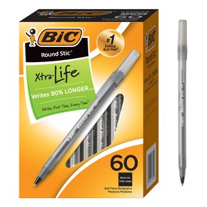 BIC Round Stic Xtra Life Ballpoint Pen - Office Products Performance