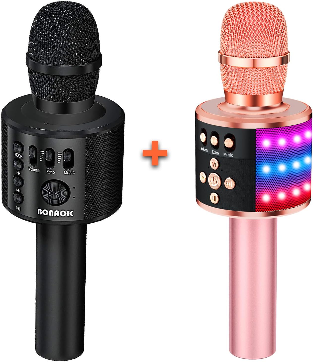 BONAOK Wireless Bluetooth Karaoke Microphone - Musical Instruments Design