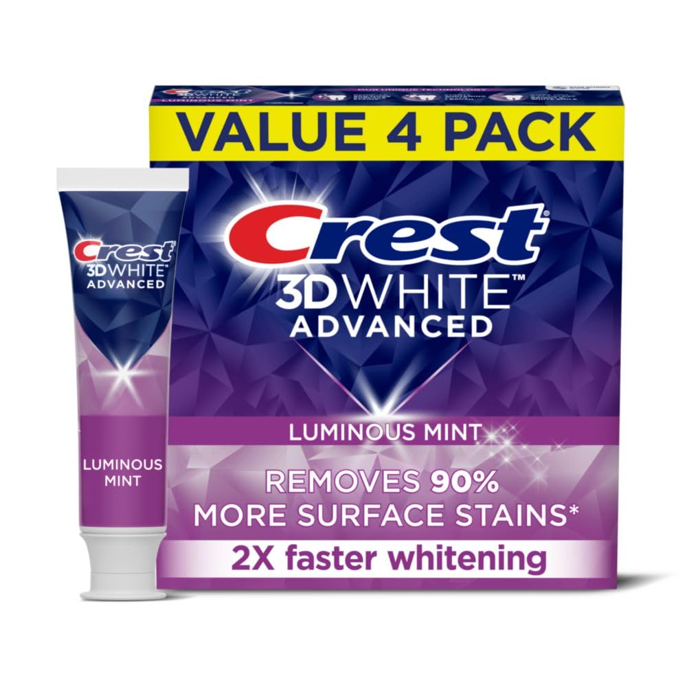 Crest 3D White Advanced Luminous Mint Toothpaste - Oral Care Performance