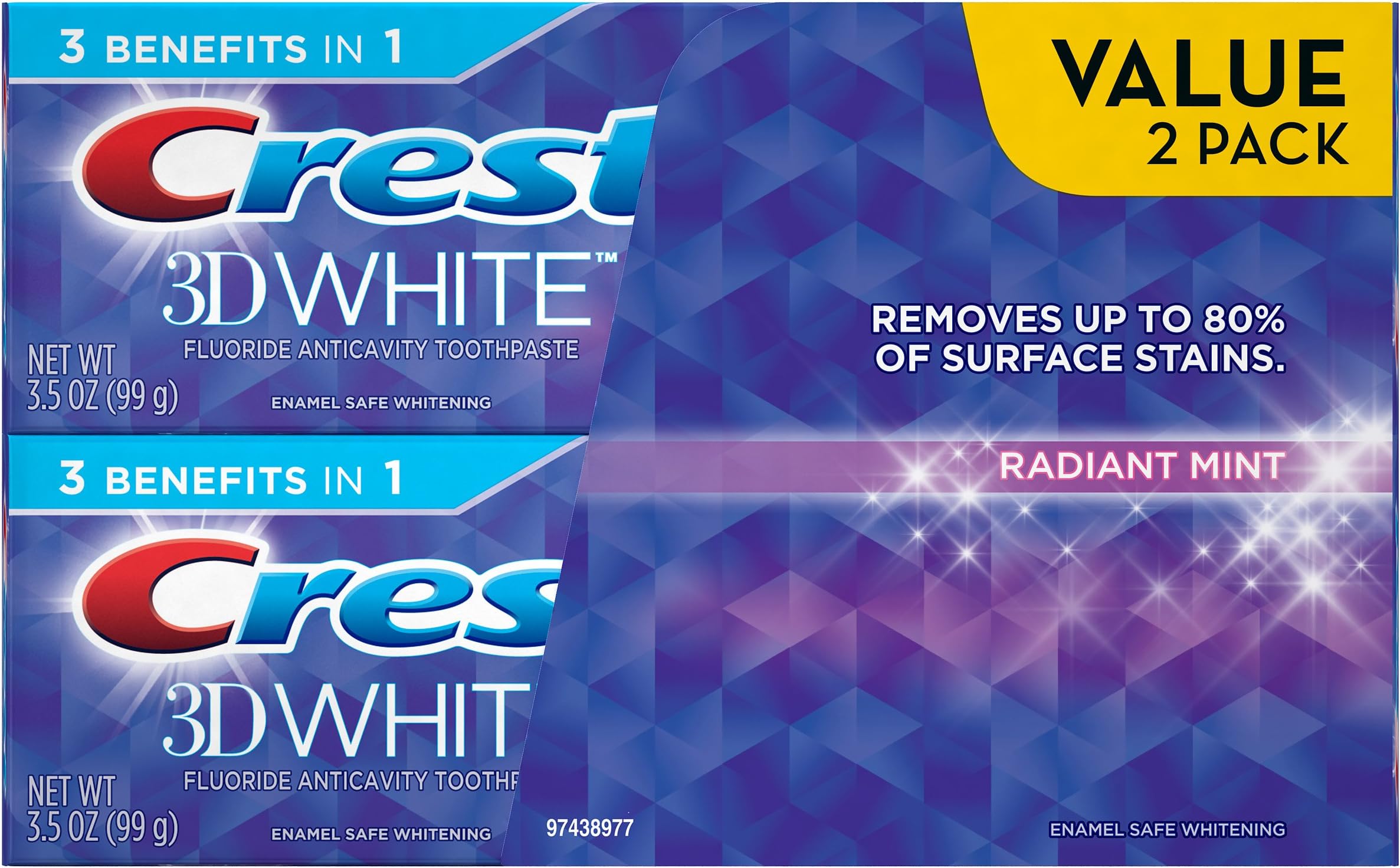 Crest 3D White Advanced Luminous Mint Toothpaste - Oral Care Design