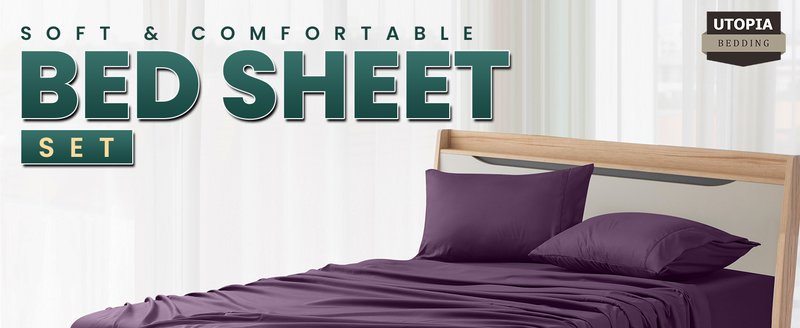 Utopia Bedding Queen Sheet Set - Home & Kitchen Review